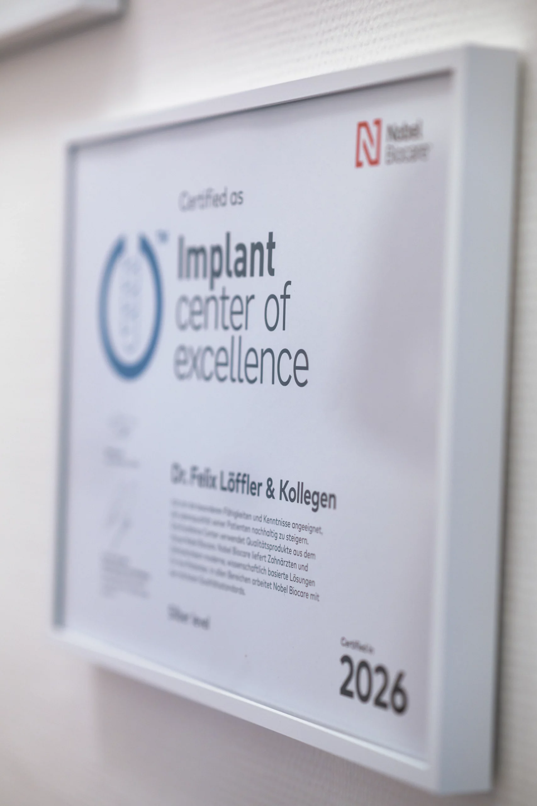 Zertifizierung als Implant Center of Excellence